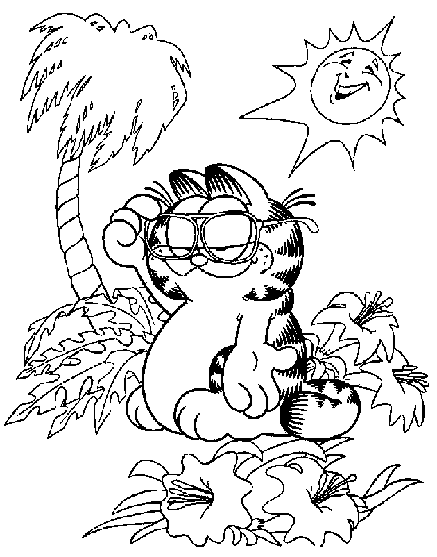 Dessin à colorier: Garfield (Dessins Animés) #26146 - Coloriages à Imprimer Gratuits