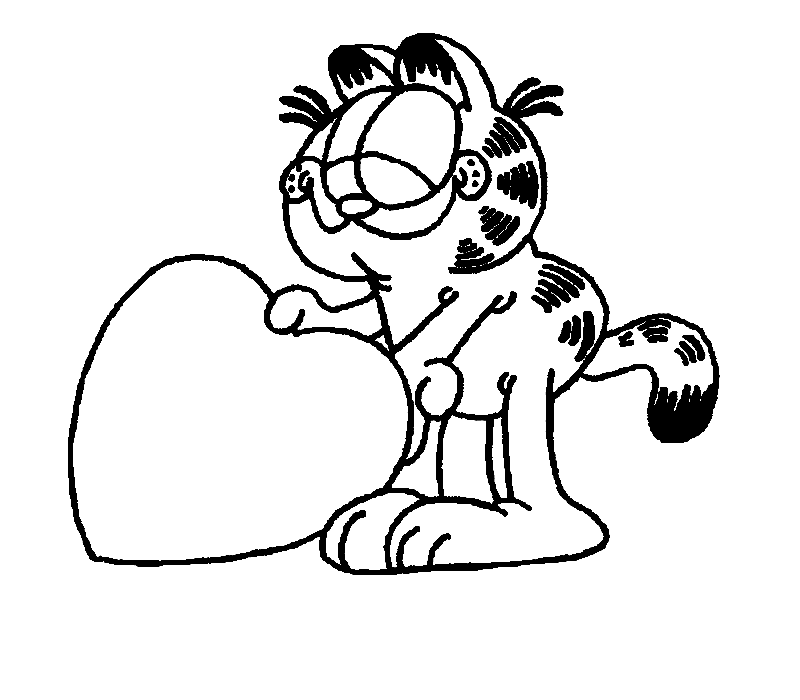 Dessin à colorier: Garfield (Dessins Animés) #26147 - Coloriages à Imprimer Gratuits