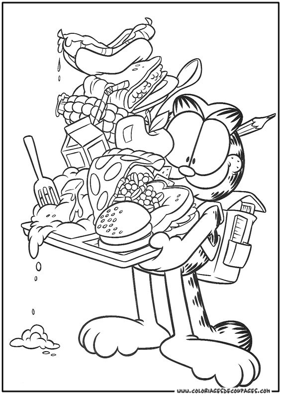 Dessin à colorier: Garfield (Dessins Animés) #26149 - Coloriages à Imprimer Gratuits