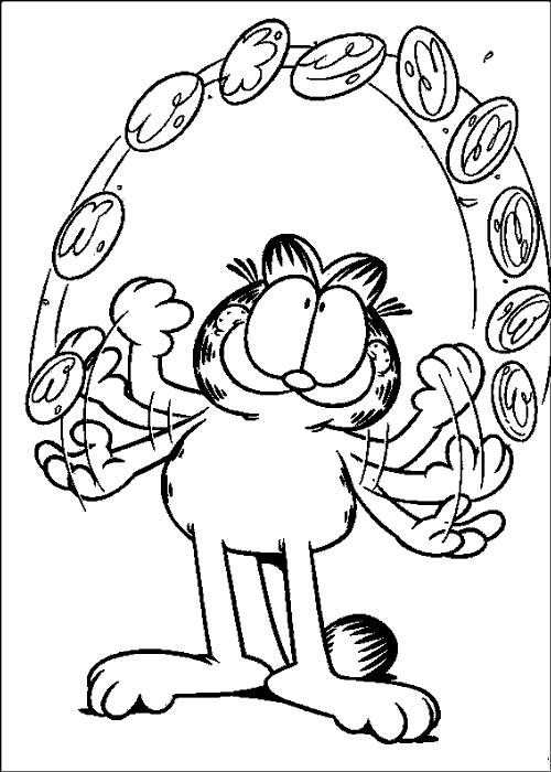 Dessin à colorier: Garfield (Dessins Animés) #26163 - Coloriages à Imprimer Gratuits