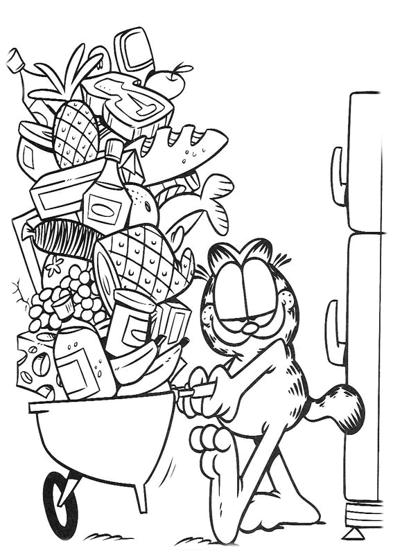 Dessin à colorier: Garfield (Dessins Animés) #26167 - Coloriages à Imprimer Gratuits