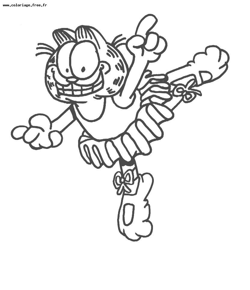 Dessin à colorier: Garfield (Dessins Animés) #26174 - Coloriages à Imprimer Gratuits