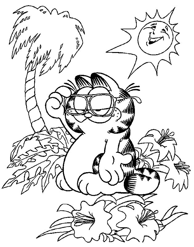 Dessin à colorier: Garfield (Dessins Animés) #26175 - Coloriages à Imprimer Gratuits