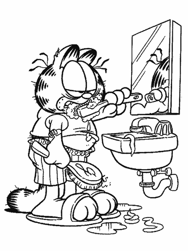 Dessin à colorier: Garfield (Dessins Animés) #26180 - Coloriages à Imprimer Gratuits