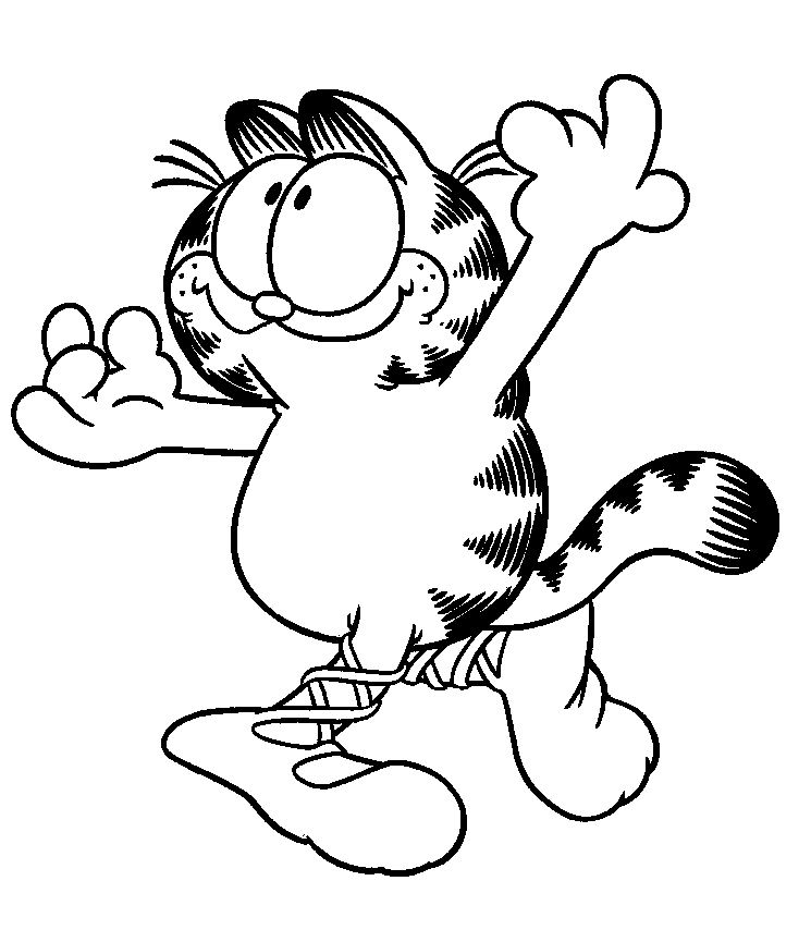 Dessin à colorier: Garfield (Dessins Animés) #26184 - Coloriages à Imprimer Gratuits
