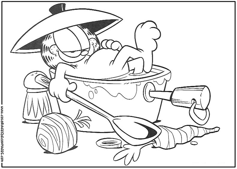 Dessin à colorier: Garfield (Dessins Animés) #26190 - Coloriages à Imprimer Gratuits