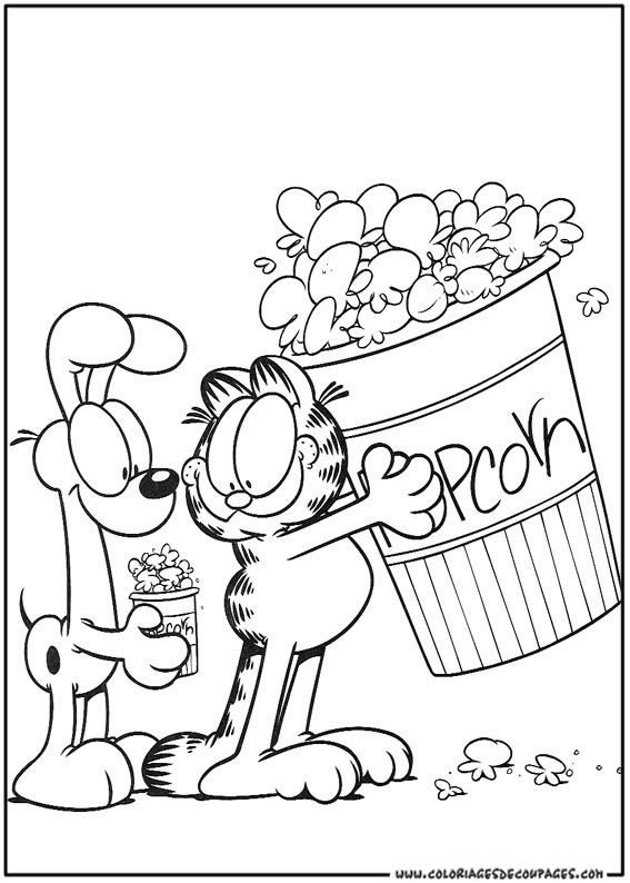 Dessin à colorier: Garfield (Dessins Animés) #26196 - Coloriages à Imprimer Gratuits