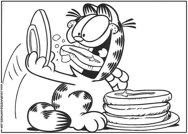 Dessin à colorier: Garfield (Dessins Animés) #26207 - Coloriages à Imprimer Gratuits