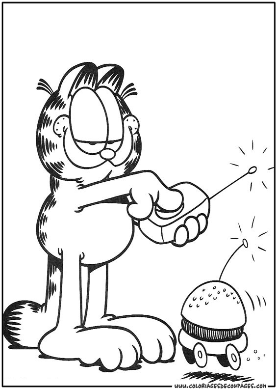 Dessin à colorier: Garfield (Dessins Animés) #26220 - Coloriages à Imprimer Gratuits