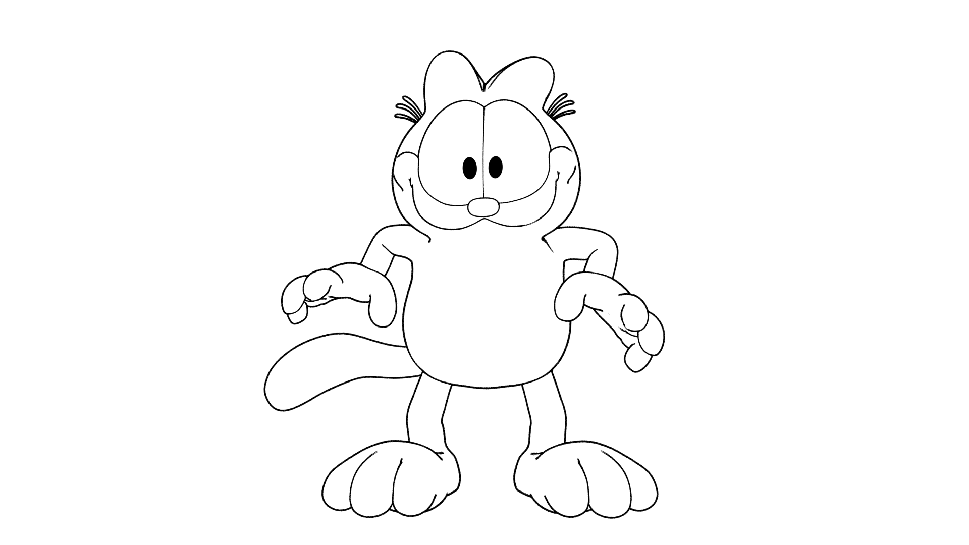 Dessin à colorier: Garfield (Dessins Animés) #26221 - Coloriages à Imprimer Gratuits