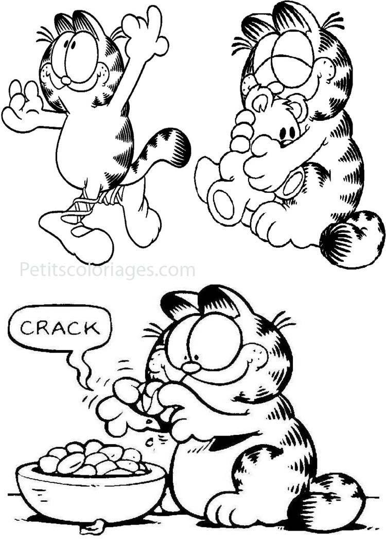 Dessin à colorier: Garfield (Dessins Animés) #26222 - Coloriages à Imprimer Gratuits