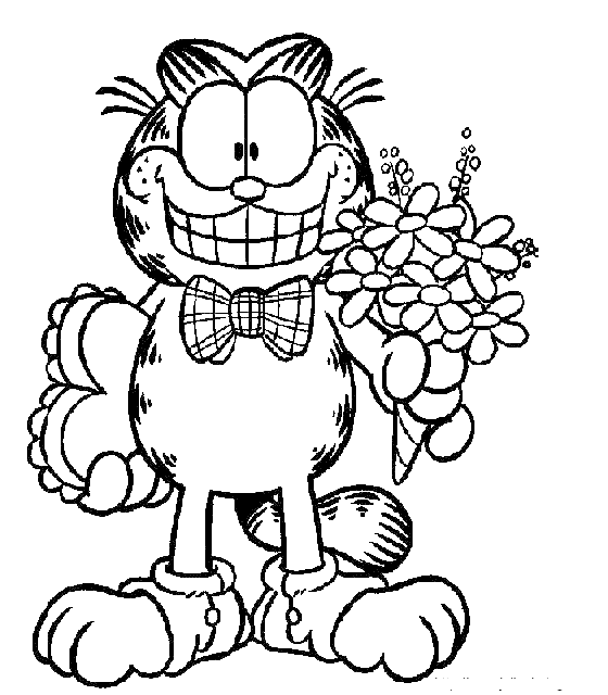 Dessin à colorier: Garfield (Dessins Animés) #26228 - Coloriages à Imprimer Gratuits
