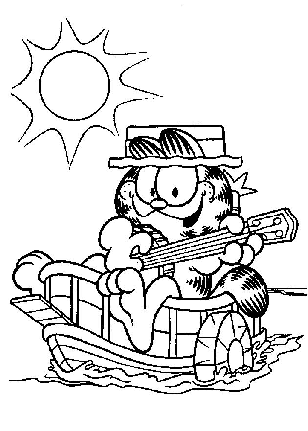 Dessin à colorier: Garfield (Dessins Animés) #26239 - Coloriages à Imprimer Gratuits