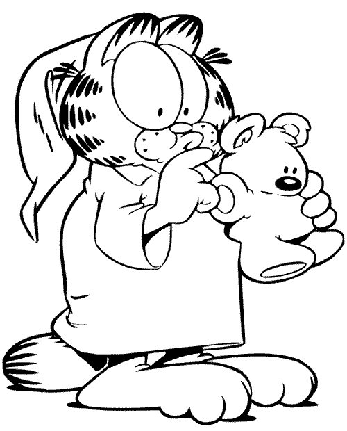 Dessin à colorier: Garfield (Dessins Animés) #26241 - Coloriages à Imprimer Gratuits