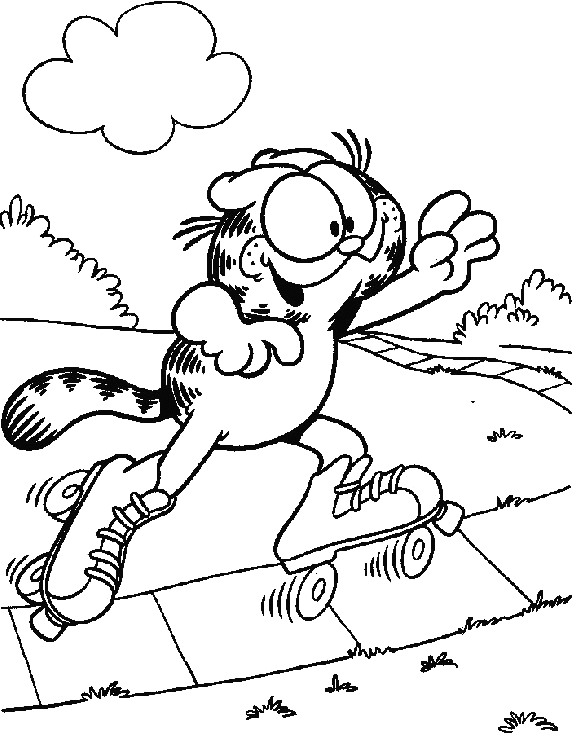 Dessin à colorier: Garfield (Dessins Animés) #26242 - Coloriages à Imprimer Gratuits