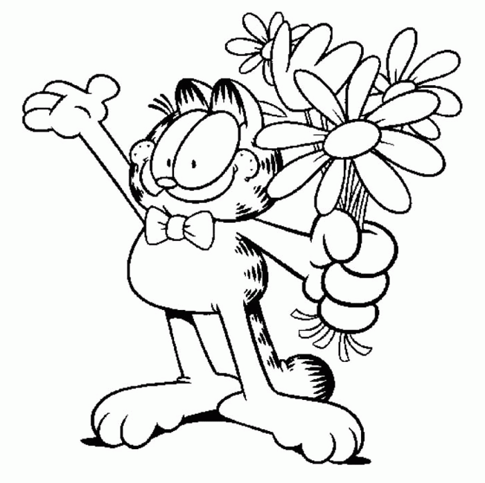 Dessin à colorier: Garfield (Dessins Animés) #26248 - Coloriages à Imprimer Gratuits