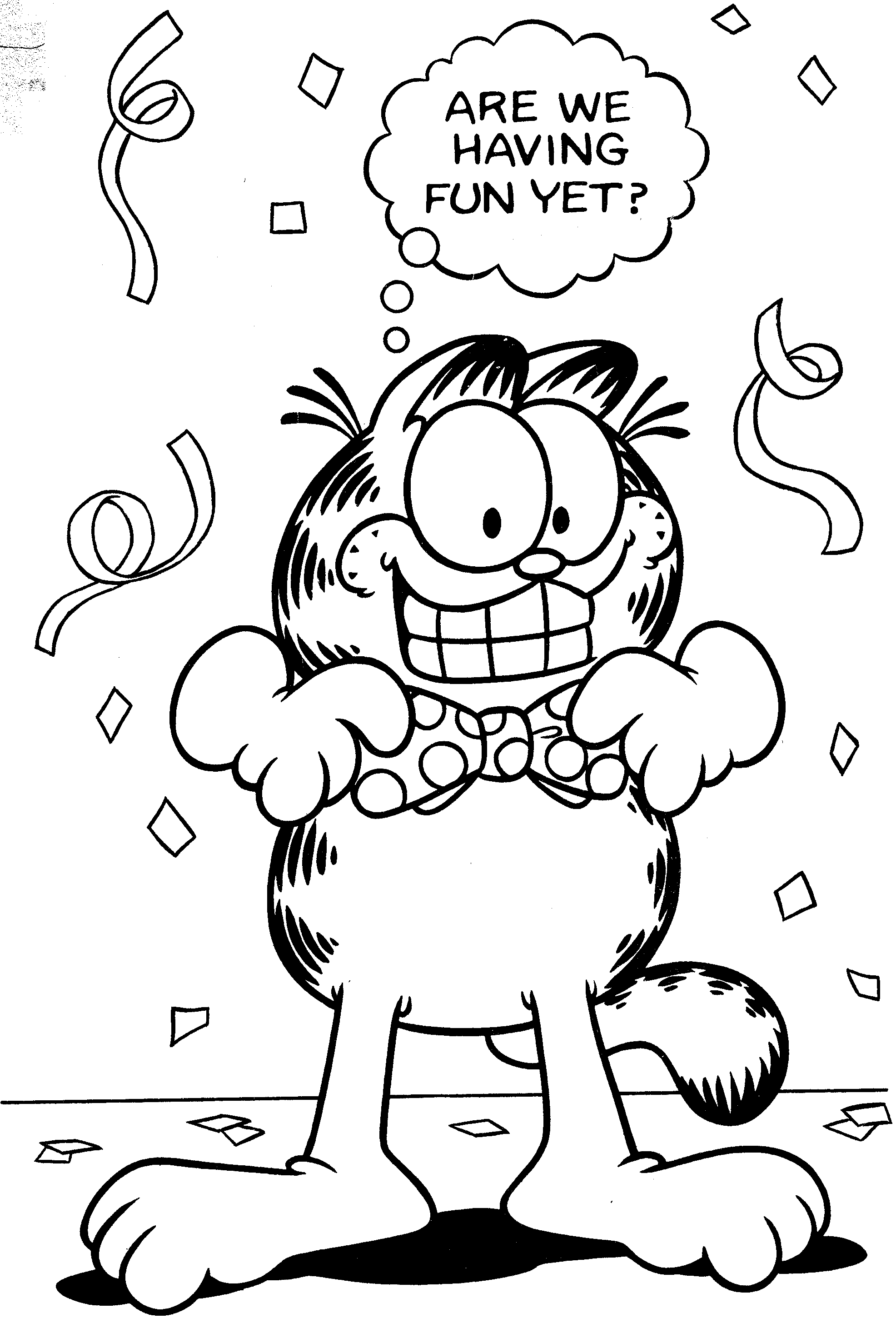 Dessin à colorier: Garfield (Dessins Animés) #26254 - Coloriages à Imprimer Gratuits