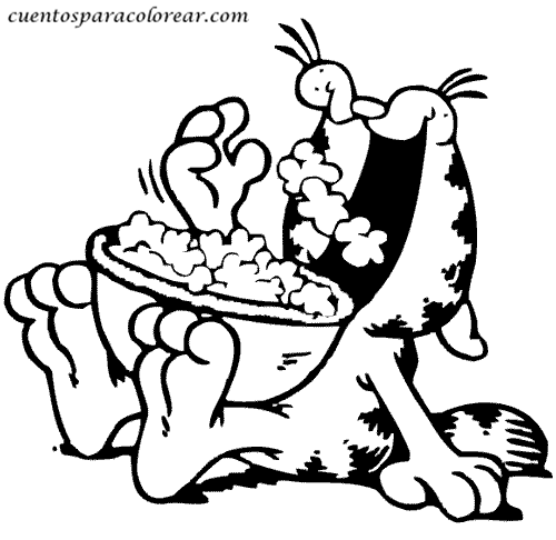Dessin à colorier: Garfield (Dessins Animés) #26270 - Coloriages à Imprimer Gratuits