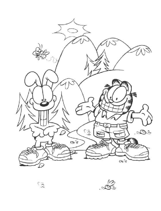 Dessin à colorier: Garfield (Dessins Animés) #26283 - Coloriages à Imprimer Gratuits