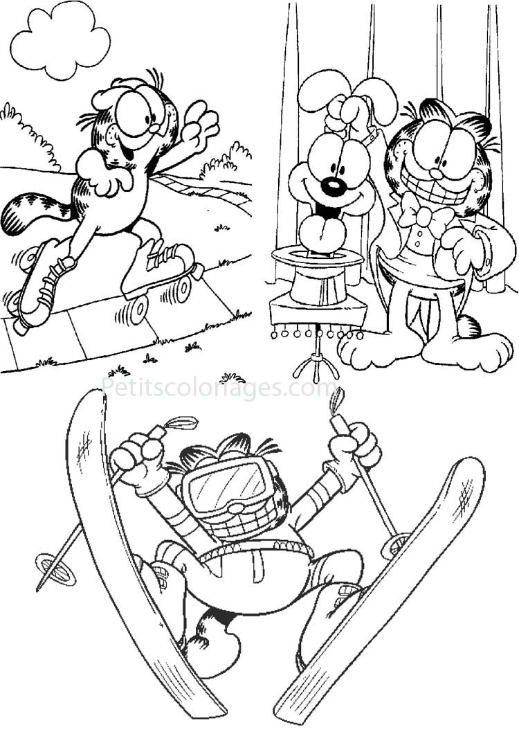 Dessin à colorier: Garfield (Dessins Animés) #26289 - Coloriages à Imprimer Gratuits