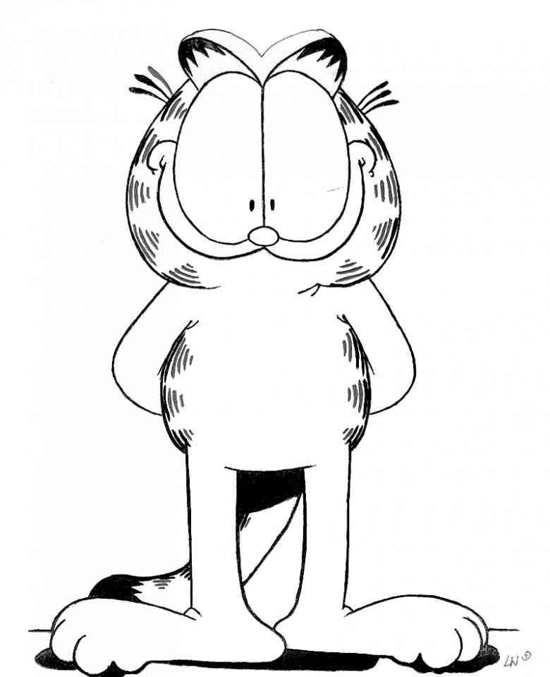 Dessin à colorier: Garfield (Dessins Animés) #26296 - Coloriages à Imprimer Gratuits