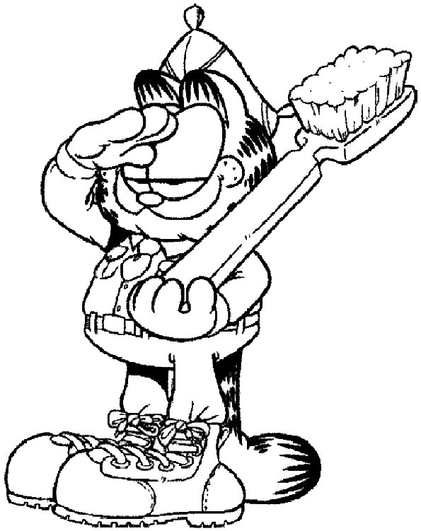 Dessin à colorier: Garfield (Dessins Animés) #26306 - Coloriages à Imprimer Gratuits