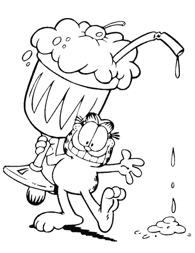 Dessin à colorier: Garfield (Dessins Animés) #26308 - Coloriages à Imprimer Gratuits