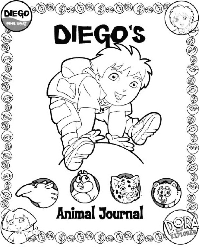 Dessin à colorier: Go Diego! (Dessins Animés) #48514 - Coloriages à Imprimer Gratuits