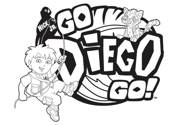 Dessin à colorier: Go Diego! (Dessins Animés) #48570 - Coloriages à Imprimer Gratuits