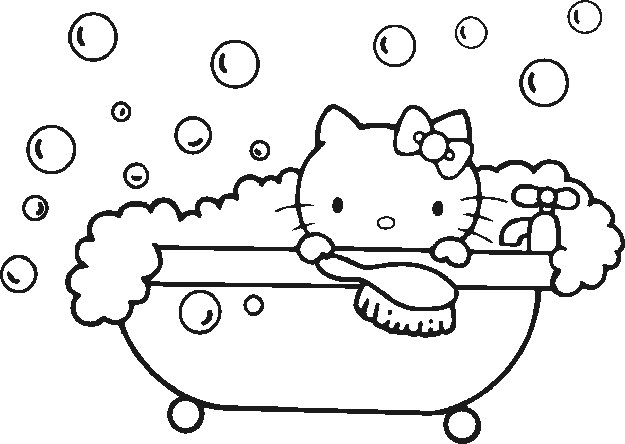 Dessin à colorier: Hello Kitty (Dessins Animés) #36730 - Coloriages à Imprimer Gratuits