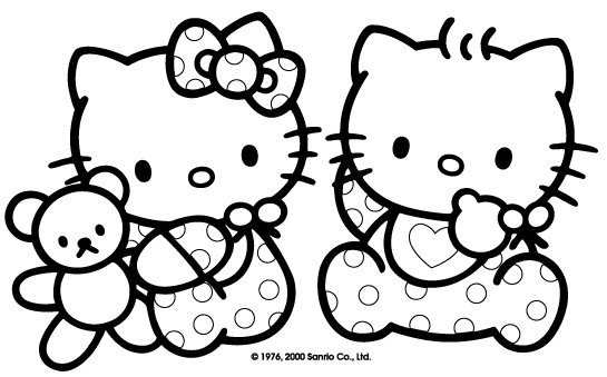 Dessin à colorier: Hello Kitty (Dessins Animés) #36739 - Coloriages à Imprimer Gratuits
