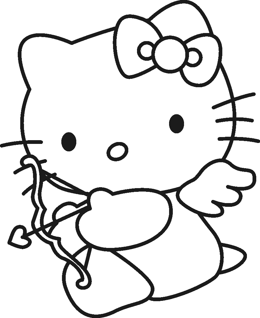 Dessin à colorier: Hello Kitty (Dessins Animés) #36782 - Coloriages à Imprimer Gratuits