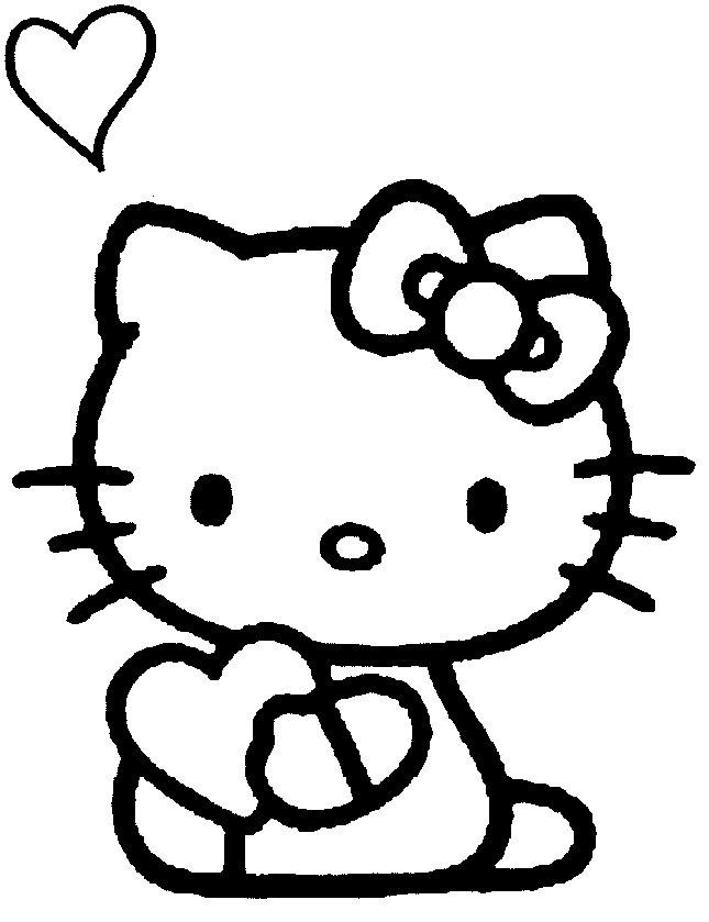 Coloriage Hello  Kitty  74 Dessins  Anim s Coloriages  