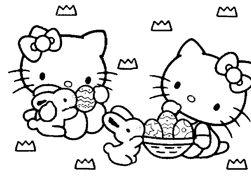 Dessin à colorier: Hello Kitty (Dessins Animés) #36823 - Coloriages à Imprimer Gratuits