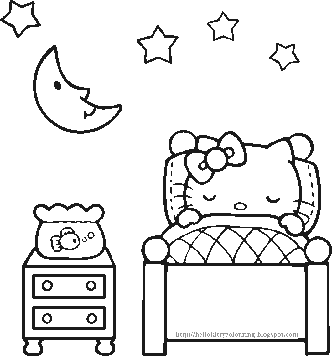 Coloriage Hello Kitty #115 (Dessins Animés) – Coloriages à imprimer
