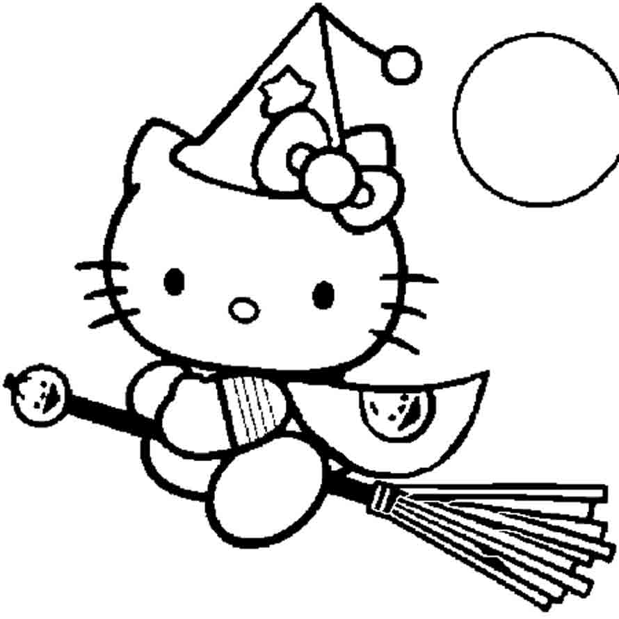 Dessin à colorier: Hello Kitty (Dessins Animés) #36893 - Coloriages à Imprimer Gratuits