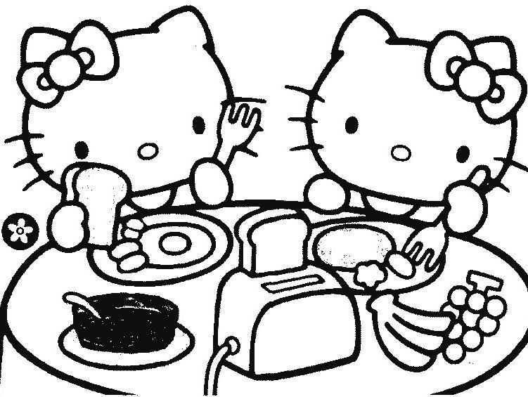Dessin à colorier: Hello Kitty (Dessins Animés) #36895 - Coloriages à Imprimer Gratuits