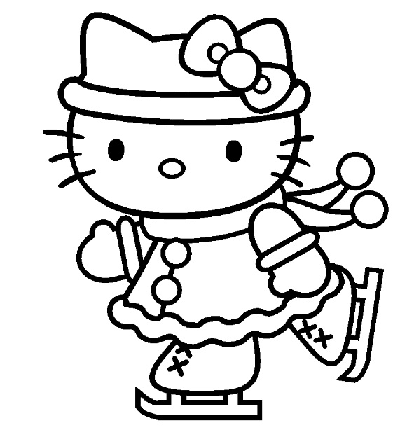 Dessin à colorier: Hello Kitty (Dessins Animés) #36904 - Coloriages à Imprimer Gratuits