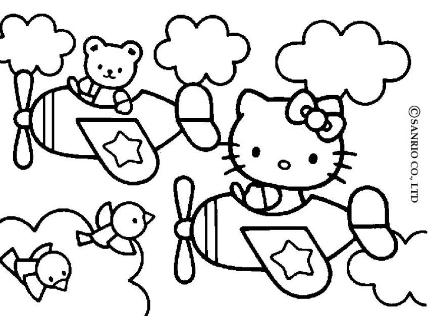 Dessin à colorier: Hello Kitty (Dessins Animés) #36935 - Coloriages à Imprimer Gratuits