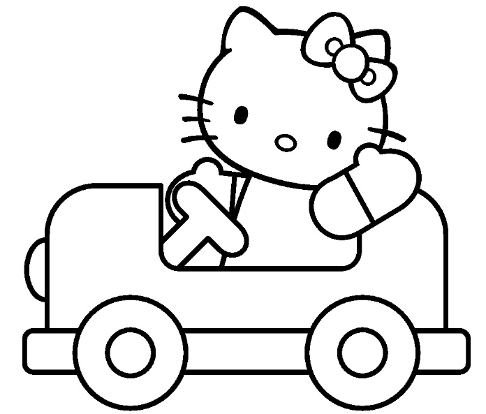 Dessin à colorier: Hello Kitty (Dessins Animés) #36963 - Coloriages à Imprimer Gratuits