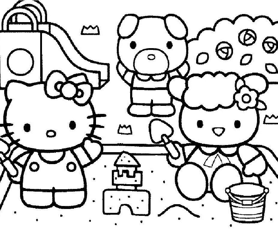 Dessin à colorier: Hello Kitty (Dessins Animés) #36997 - Coloriages à Imprimer Gratuits