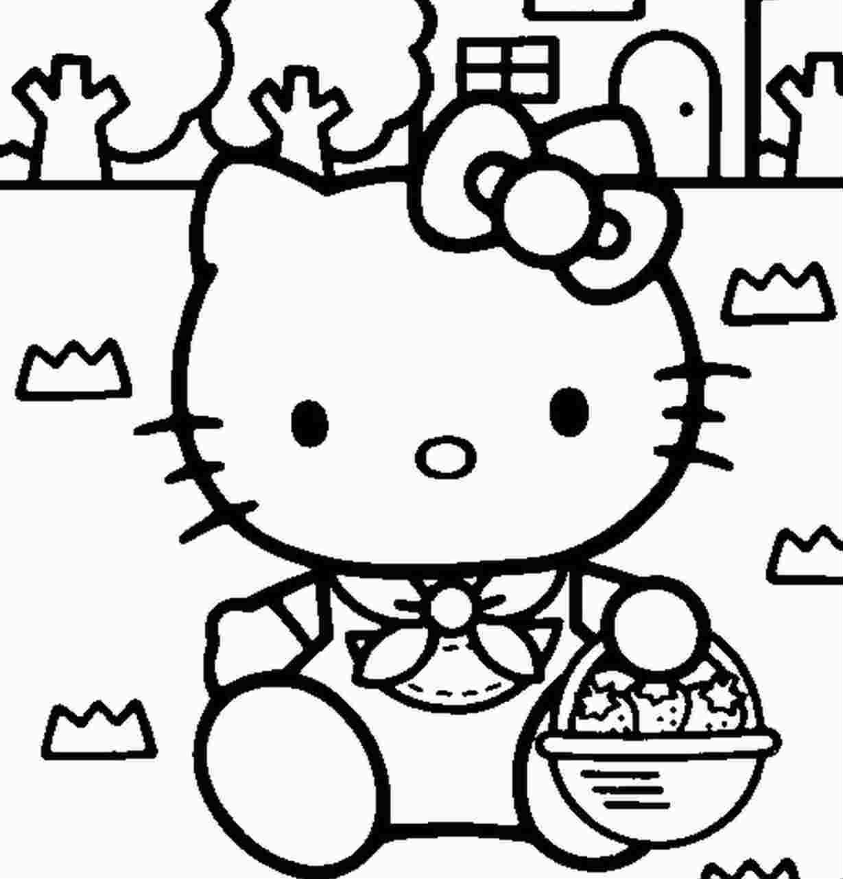 Dessin à colorier: Hello Kitty (Dessins Animés) #37033 - Coloriages à Imprimer Gratuits