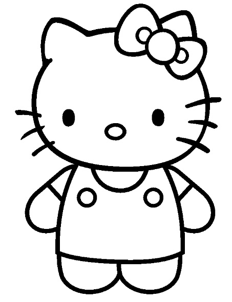 Dessin à colorier: Hello Kitty (Dessins Animés) #37085 - Coloriages à Imprimer Gratuits