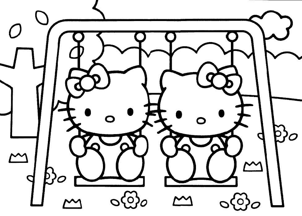 Dessin à colorier: Hello Kitty (Dessins Animés) #37106 - Coloriages à Imprimer Gratuits
