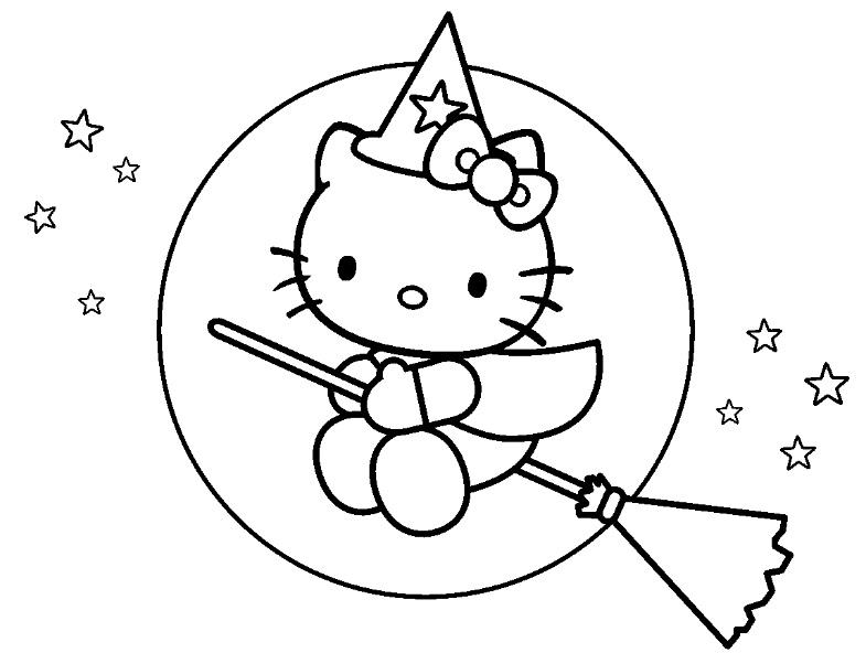 Dessin à colorier: Hello Kitty (Dessins Animés) #37109 - Coloriages à Imprimer Gratuits