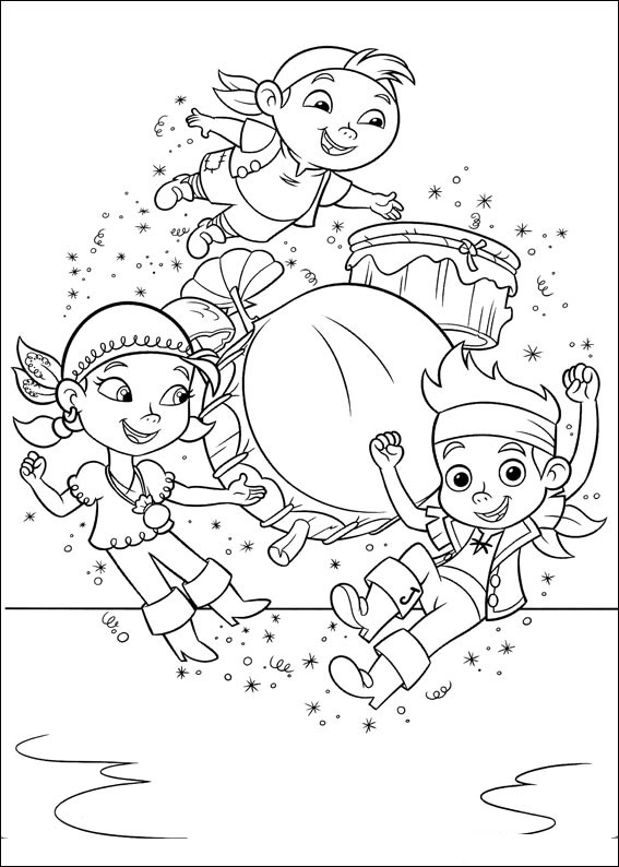 Dessin à colorier: Jake et les Pirates du Pays imaginaire (Dessins Animés) #42416 - Coloriages à Imprimer Gratuits