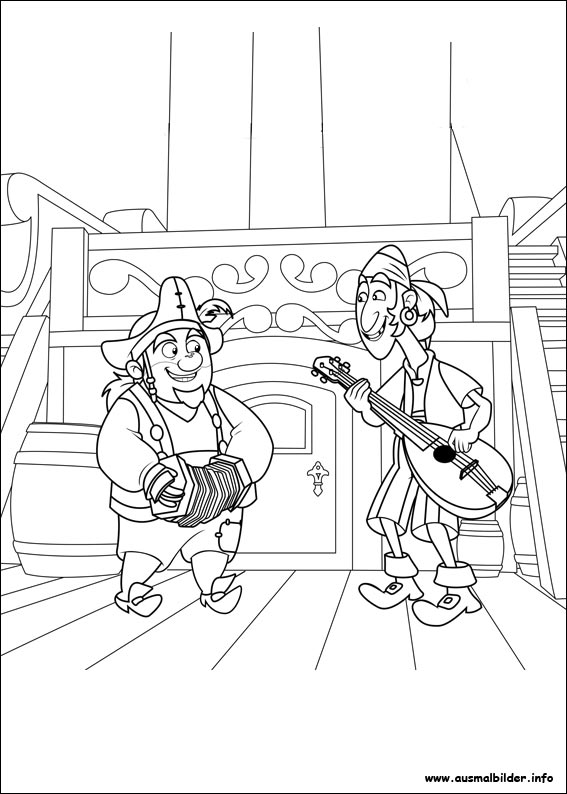 Dessin à colorier: Jake et les Pirates du Pays imaginaire (Dessins Animés) #42432 - Coloriages à Imprimer Gratuits