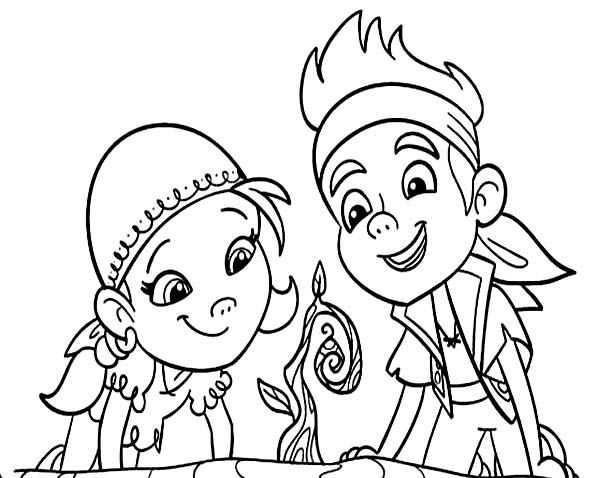 Dessin à colorier: Jake et les Pirates du Pays imaginaire (Dessins Animés) #42449 - Coloriages à Imprimer Gratuits