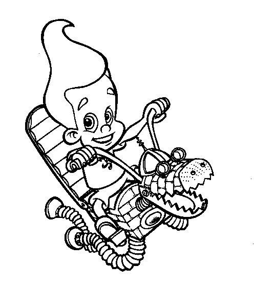 Dessin à colorier: Jimmy Neutron (Dessins Animés) #48912 - Coloriages à Imprimer Gratuits