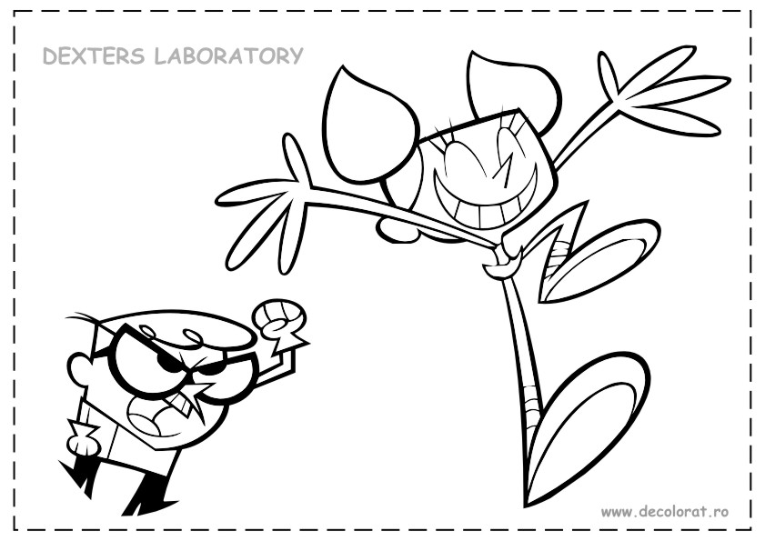 Dessin à colorier: Laboratoire de Dexter (Dessins Animés) #50718 - Coloriages à Imprimer Gratuits